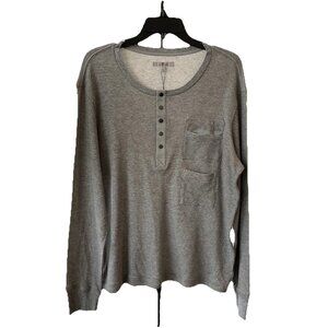 7 For All Mankind Women’s Grey Cotton Round Neck Knit Sweater Size L